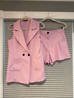 New LAPA Light Pink Sleeveless Vest and matching shorts